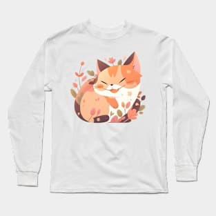 Smiling Cat Long Sleeve T-Shirt